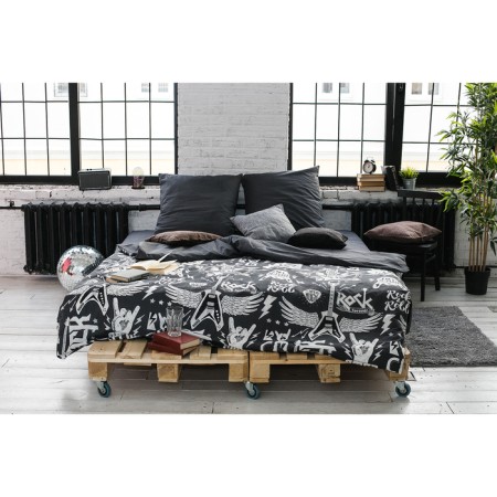 Bedding "Ethel" 2 joint venture Rock & Roll 175*215 cm, 200*220 cm, 70*70 cm -2 pcs, 100% HL, calico 125 g/m2-7