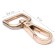 Metal carbine, 45 × 25 mm / 20 × 3 mm, 5 pcs, gold color