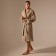 Wafel dressing gown Male SL Home: Basic "Sabbia", size M, 100% cotton, 300 g/m2