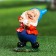 Garden Figure "The Gnome Cheerful" 17x12x10cm