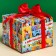 Glossy packaging paper, "Happy Birthday", Blue Tractor, 70x100 cm