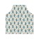 Apron of a kitchen with a photo print "Bear with a gift", adjustable, size OS