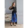 Women's dress, size 46, black color, blue