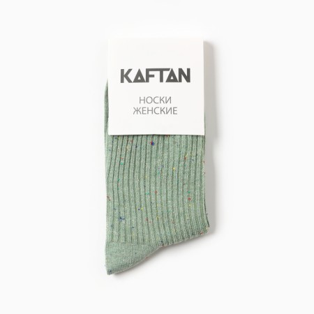 Women's socks kaftan "speck" size 36-39 (23-25 ​​cm), green-3