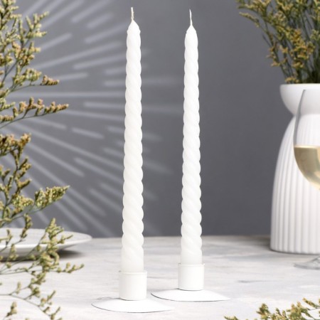 A set of suppositories of twisted, 2.2x 25 cm, 2 pieces, white, "give beautifully"