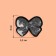 Thermal appliance "bow", with sequins, 5.2 × 4 cm, silver color