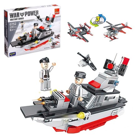 Constructor military "Coastal Guard", 3 in 1, 230 parts