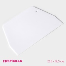 Confectionery spatula of straight lifting, 19.5 × 12.5 cm, white color