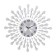 Wall clock, series: openwork, "swearing", smooth move, D-60 cm, dial 22 cm