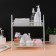 Organizer for storing cosmetics/accessories, two -level, 35 × 17 × 8 cm, white color