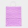 Craft package, purple in white peas, 33 x 26 x 12 cm