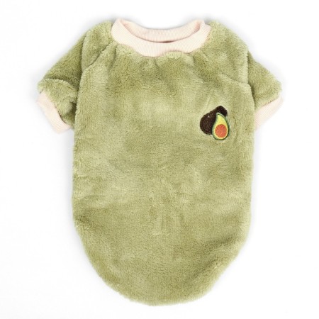 Avocado sweater, velor, size L (DS 35, Osh 30, OG 45 cm), green-8