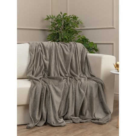 Texrepublic blanket, size 200x220 cm, brown color-2