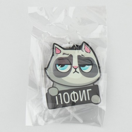 Acrylic key a keychain “Do not care” 15 x 6 cm-6