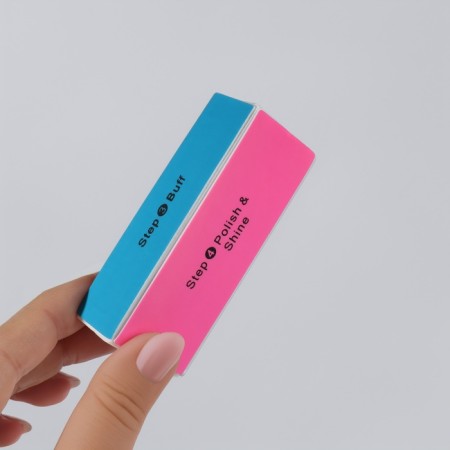 BF for polishing nails, four -sided, 9 × 3.5 × 2.5 cm, color mix-5