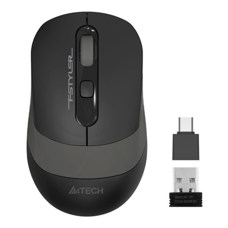 Mouse A4Tech FSTYLER FG10CS AIR Black/Gray Optical (2000DPI) Silent wireless USB DL 103385-1
