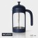 Teapot Hot French - Magistro press "Helsinki", 600 ml, glass, dark blue color
