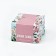Aromatic candle with natural stones "Create an atmosphere": flowers, 5 x 7.5 cm.