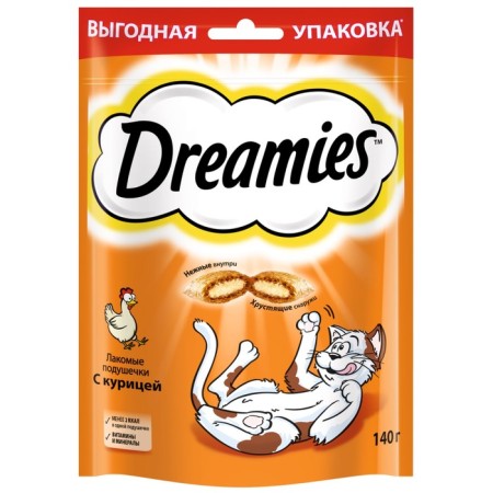 Dreamies treat for cats, chicken, 140 g-7