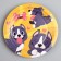 Disposable paper plate "puppy", 18 cm