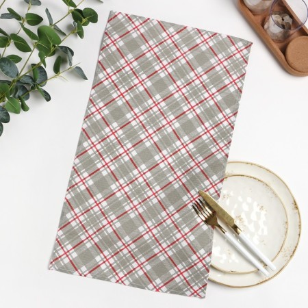 Towel 35x60cm, color gray cell, waffle, 160g, 100% cotton