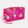 Lightning cosmetic bag, raspberry color
