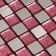 Self -adhesive panel 30*30cm mosaic cage pink