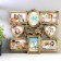 Photo frame plastic in 8 photos 10x10, 10x15 cm "olives" gold 43x48x2 cm