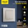 TOT GLOSSY GLASS, 10 A, 1 key, with backlight, hidden, glass, white