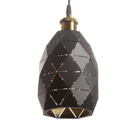 Suspension Bayerlux "perforation" E27 black 13x13x20 125cm-1