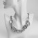 Necklace "chain" exclusive, silver color, 45 cm