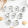 A set of cookies "numbers", 9 pcs, chrome color
