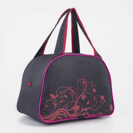 Sports bag with lightning, gray/pink color
