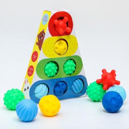 Gift set of developing balls "Forms and colors", 7 pcs.