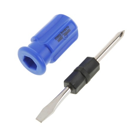 Combined screwdriver 2 in 1 "Service key", SL6 x 38 mm, plastic handle-1