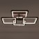 Causteen with PDU 1837/4CF LED 144W 3000-6000k Dimmer Coffee 59x59x11 cm Bayerlux