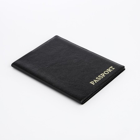 Cover for passport, black color-2