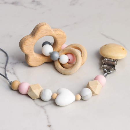 Gift set: holder for nipples and a rejector, pink, crush me-1