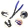 A set of instrument for plastic, 19 items, in a bag