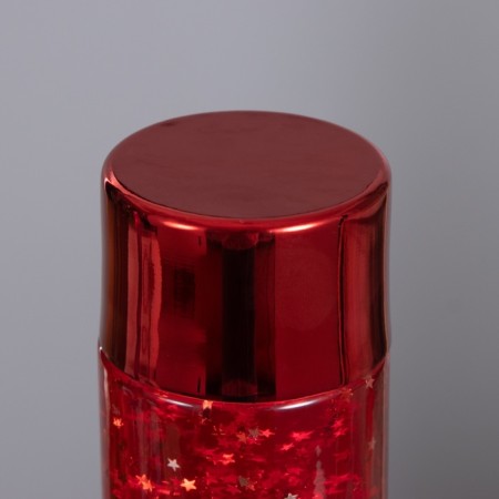 Lava-lamp "cylinder" 1x30W E14-R39 (sparkles) red 12x12x37cm-4
