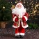 Santa Claus "in a patterned fur coat, with a garter" 47 cm, red