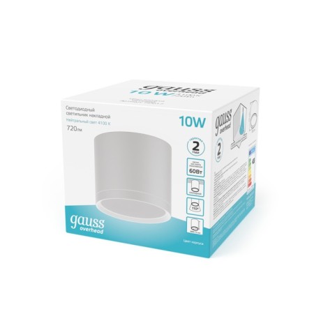 Gauss Overhead lamp, 10W LED, 4100K, 720LM, white color-4