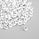 Beads for creativity plastic "Russian letters on a white circle" set of 500 grams 0.7x0.7x0.4 cm 988729