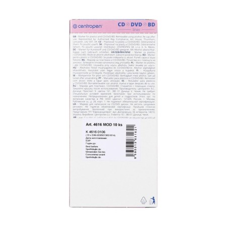 Marker for CD/DVD 1.2 mm Centropen 4616, line 0.6 mm, blue color-4