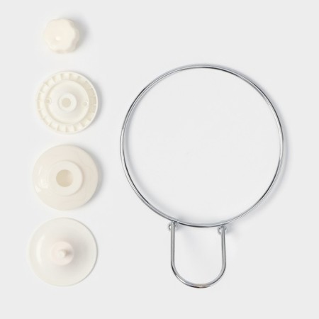 Clot holder a single share, 20 × 15 × 4.5 cm, a ring, on a vacuum suction cup-2