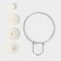 Clot holder a single share, 20 × 15 × 4.5 cm, a ring, on a vacuum suction cup