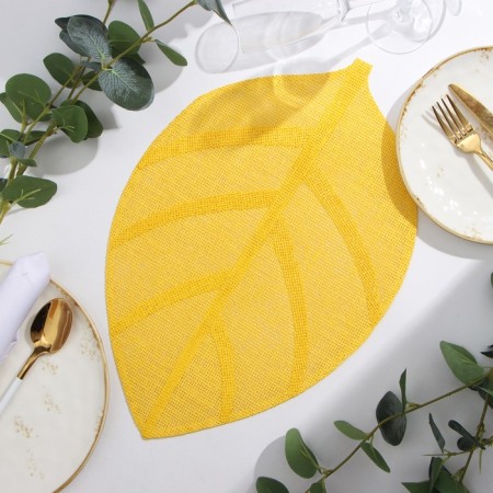 Serving shares "leaflets", central yellow, 30*45 cm