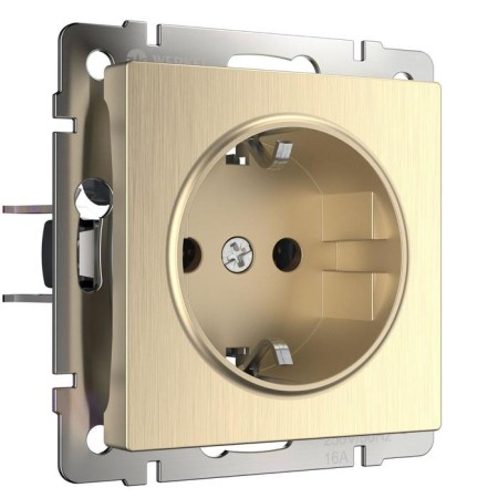 Grounding socket and curtains WL10-Skgs-01-IP44, champagne color-1