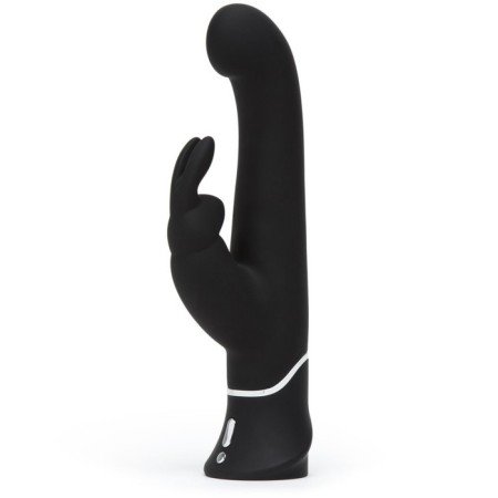 Happy Rabbit Stroker, 24.2 cm, black vibrator, black