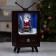LED figure "TV" 14 × 24 × 10 cm, plastic, AAX3 batteries (not complete), USB, glow white